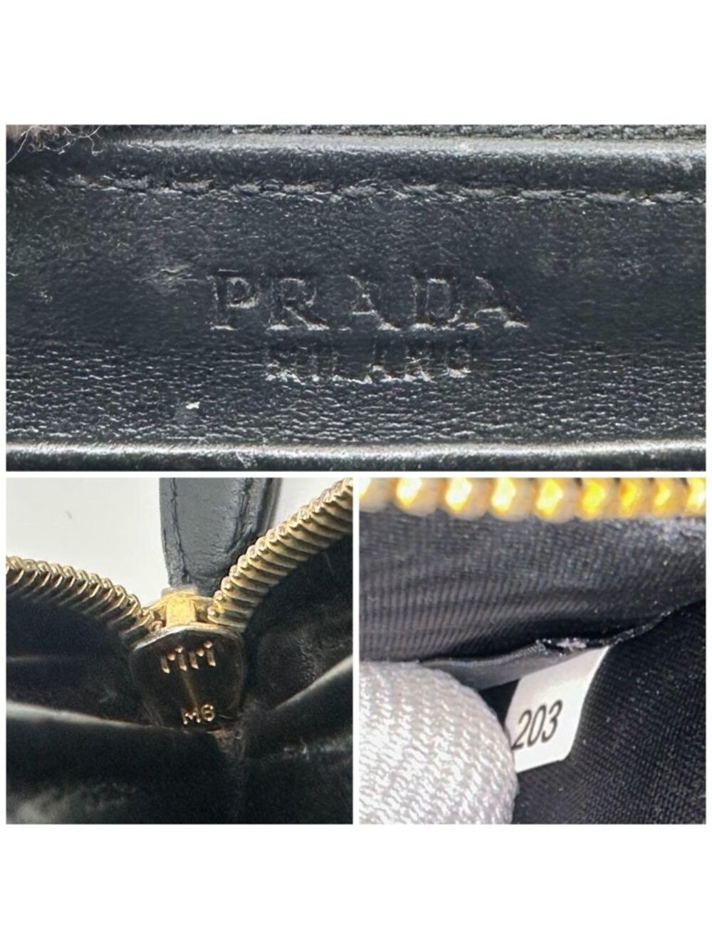 Prada Quilted Lamb Leather Zip Around Wallet Round - Picture 15 of 15